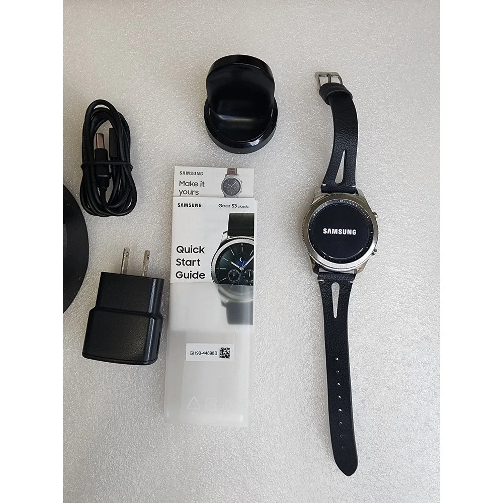Samsung Gear S3 Classic Smartwatch Bluetooth GPS WiFi Heart RateMonitor PreOwned